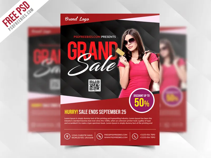 Grand Sale Flyer Template Free PSD