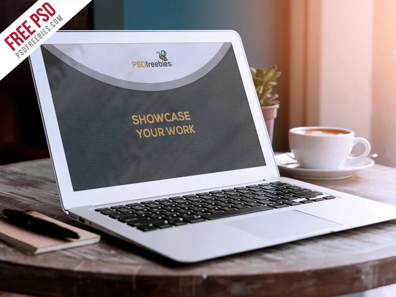 Macbook Air Mockup PSD Freebie