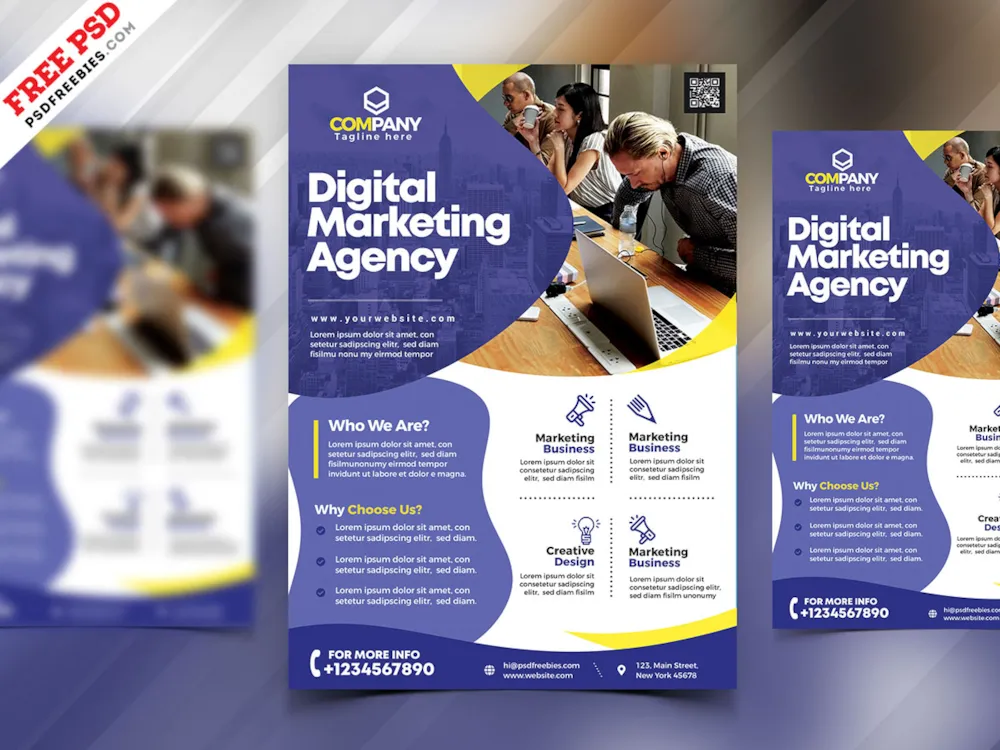 Marketing Agency Promotion Flyer PSD