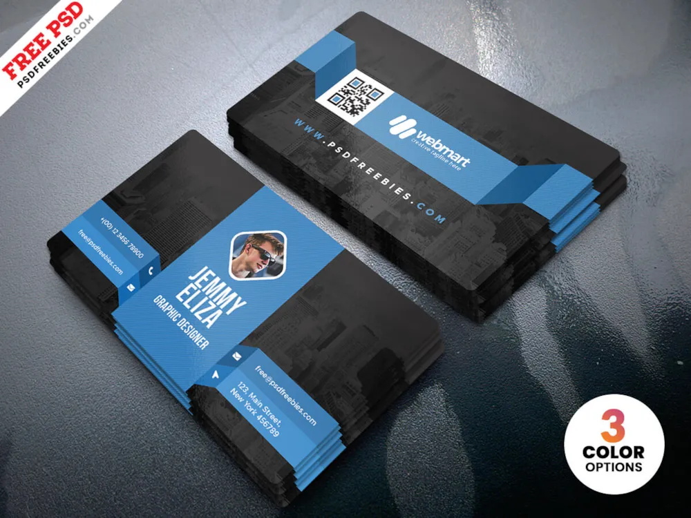 Minimal Corporate Business Card PSD Template
