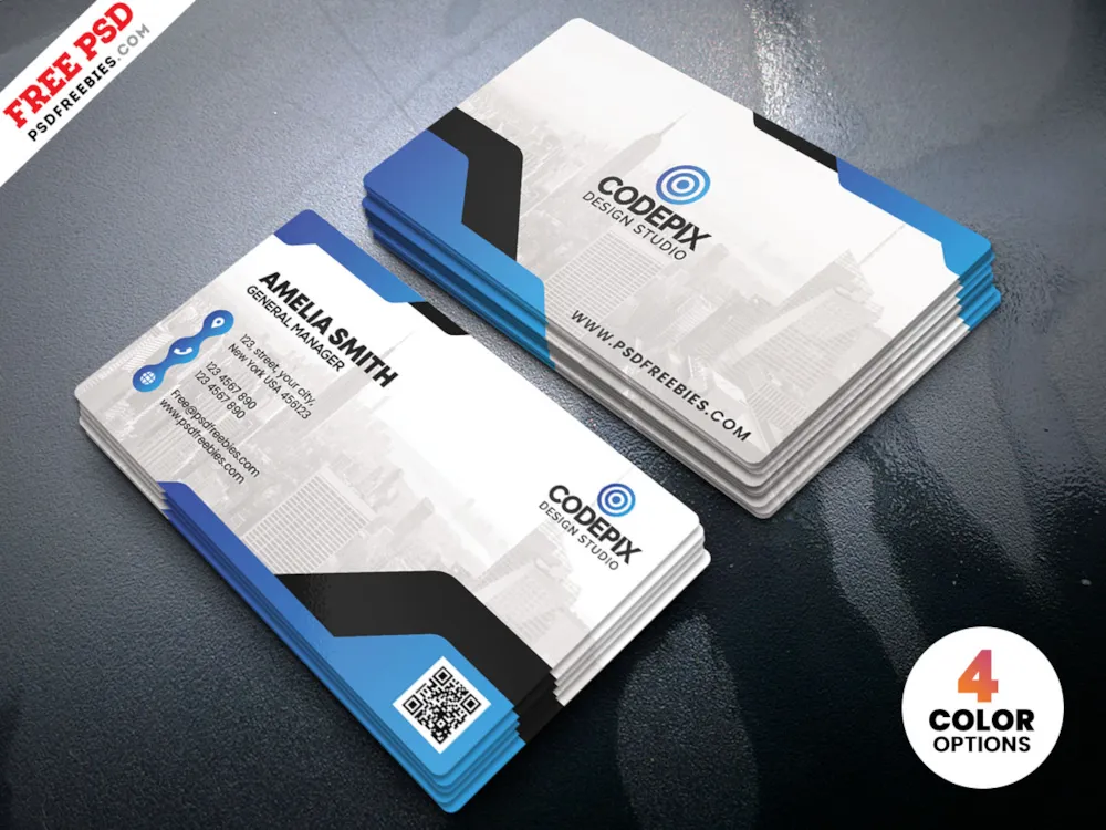 Minimal Corporate Business Card PSD