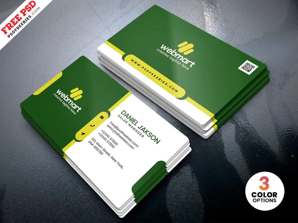 Minimalist Business Card Design PSD Template