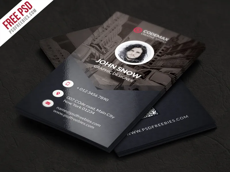 Modern Business Card Free PSD Template