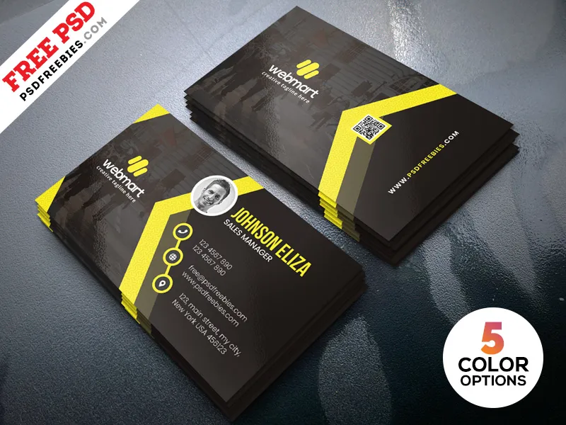 Modern Business Cards Design Templates PSD