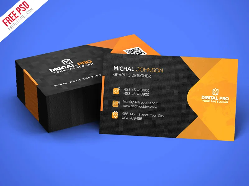 Modern Corporate Business Card Template PSD
