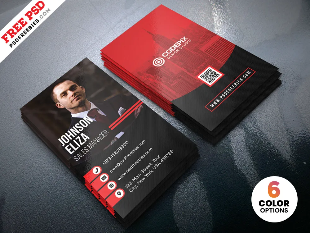 Modern Corporate Business Cards Design PSD