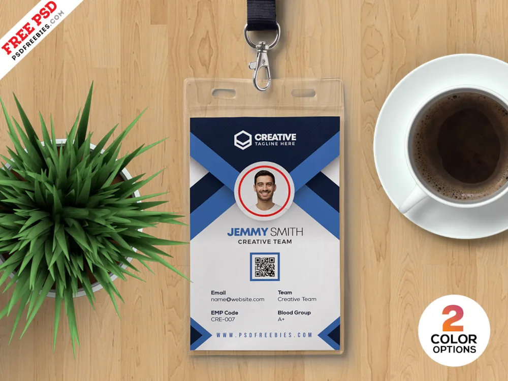 Modern Corporate ID Card PSD Template