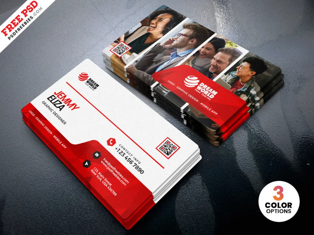 Modern Elegant Business Card PSD Template