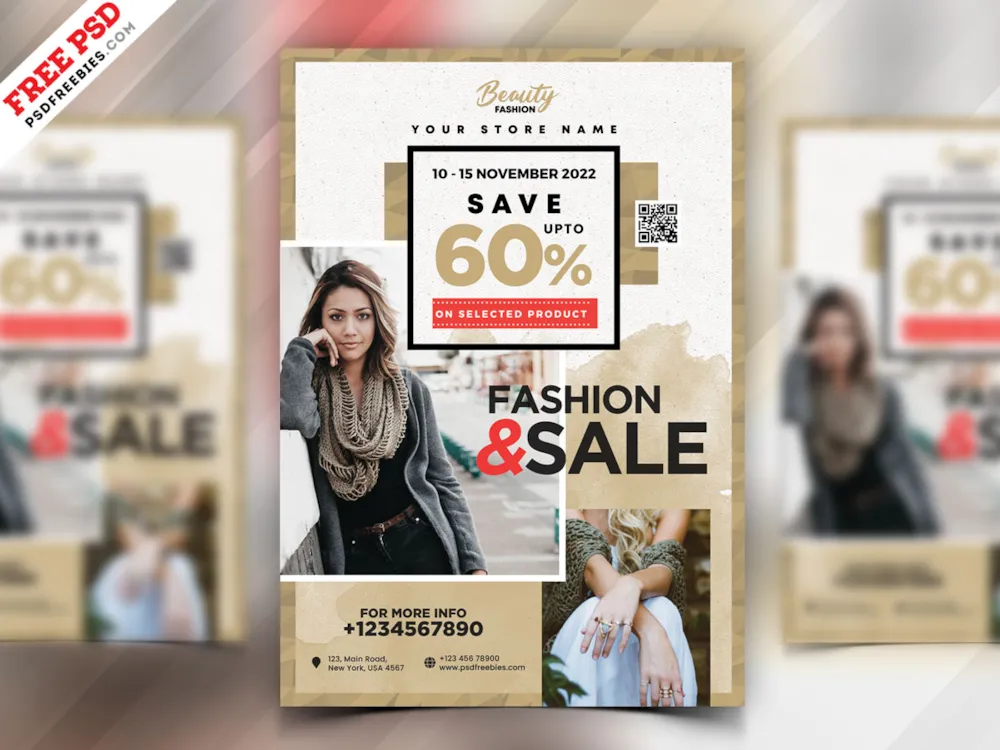 Modern Sale Flyer Template PSD