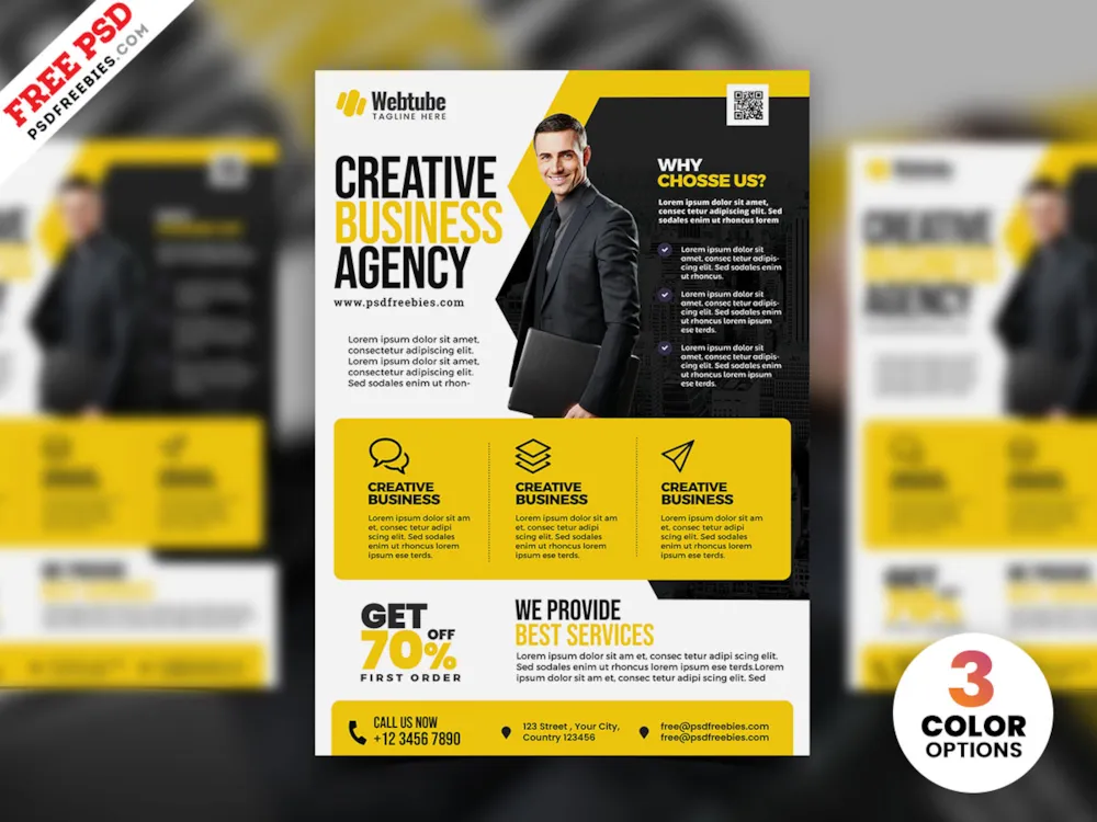 Multipurpose Business Advertisement Flyer PSD