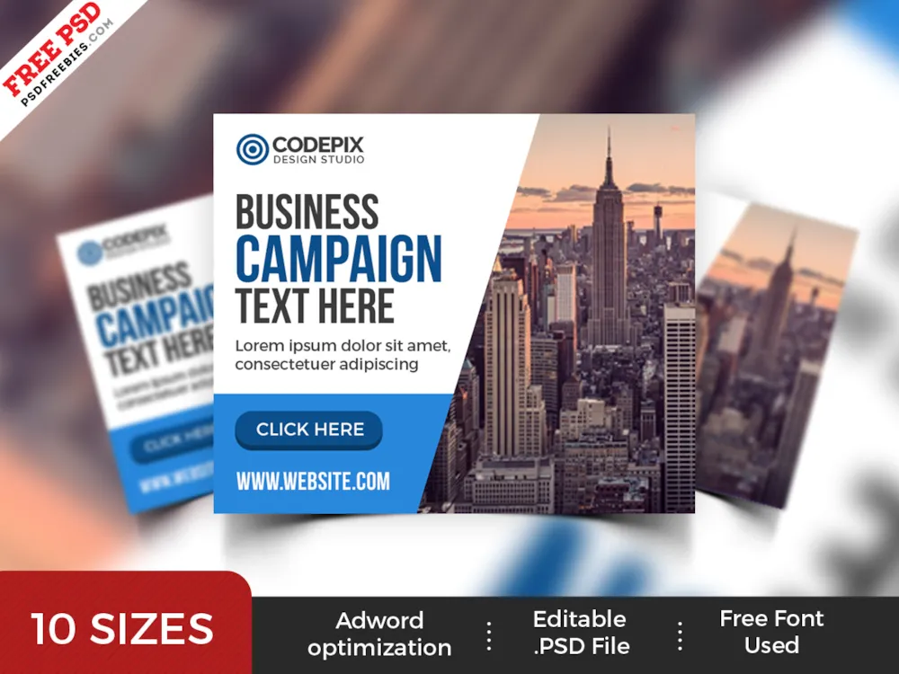 Multipurpose Business Web Banner Ads PSD