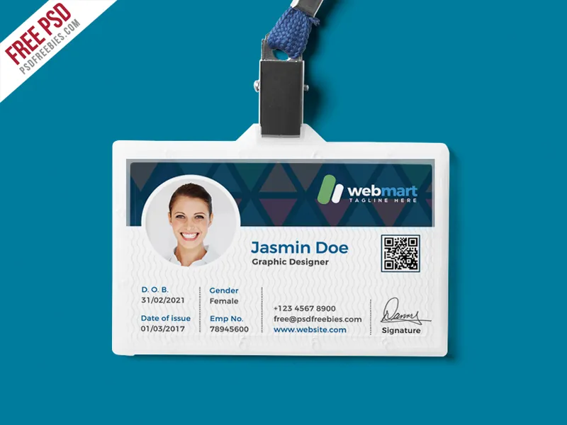Office ID Card Design PSD