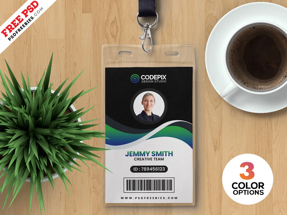 PSD Corporate Employee ID Card Design