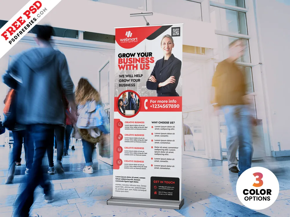 PSD Corporate Rollup Banner Design