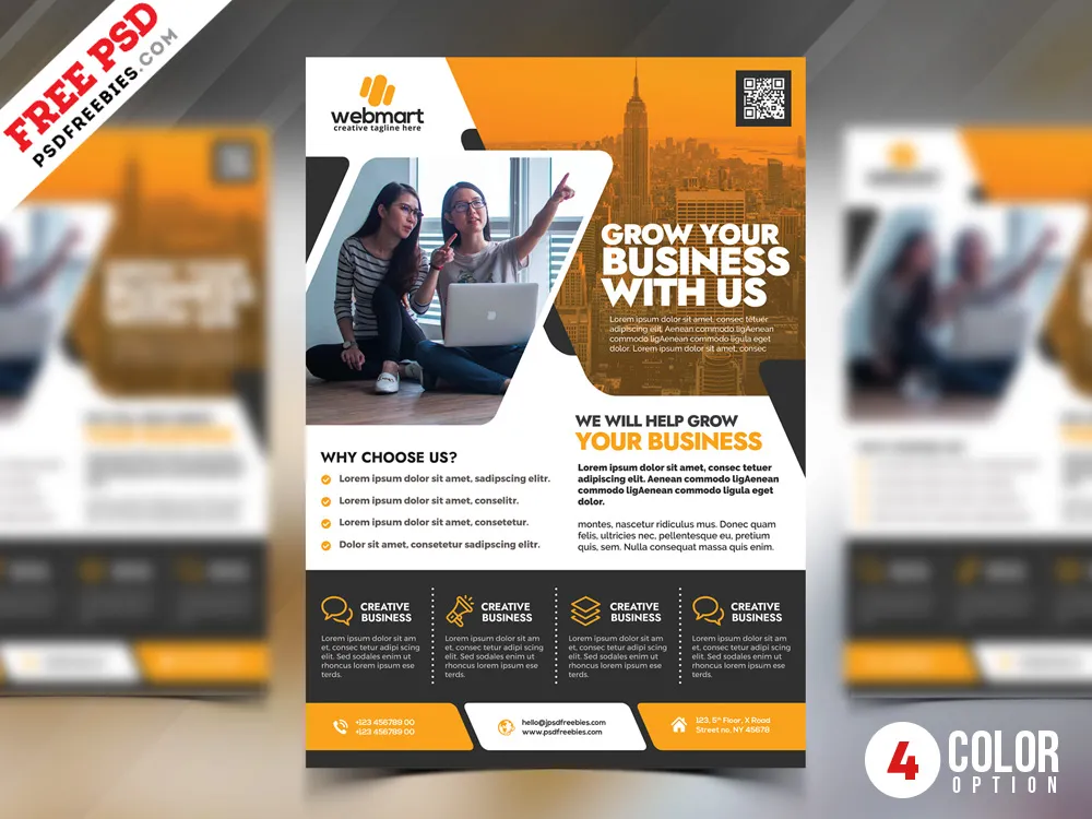 PSD Multipurpose Business Promotion Flyer Template