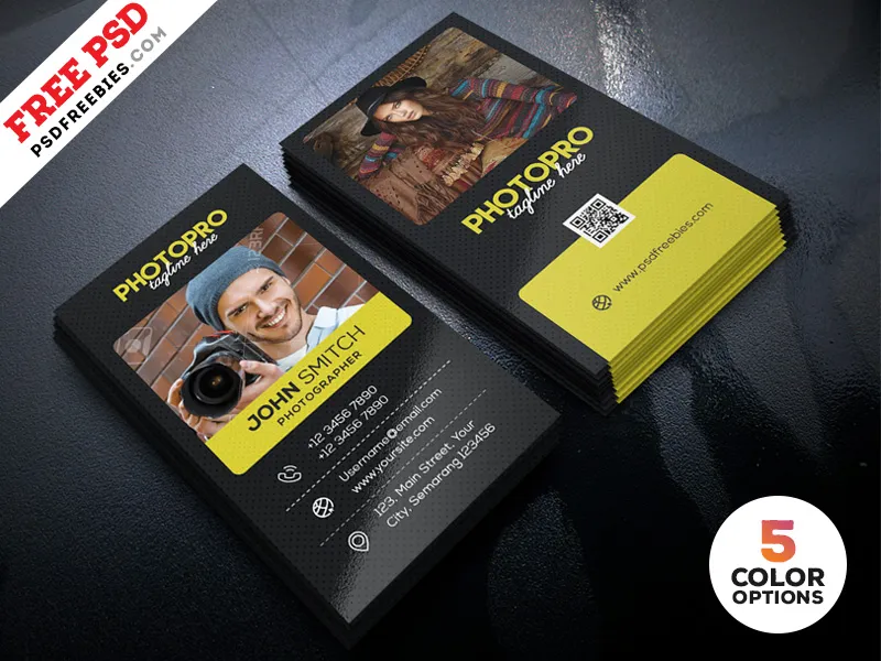 Photography Business Card Design PSD Bundle