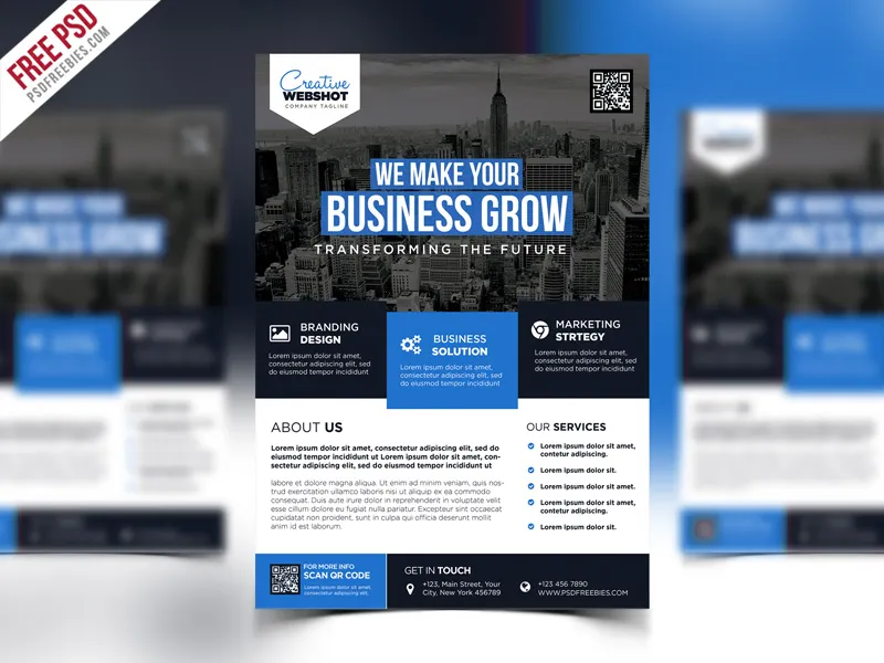 Premium Advertising Flyer PSD Template