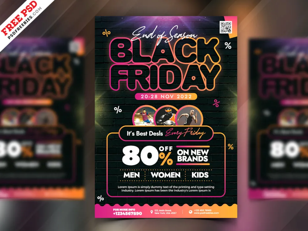 Premium Black Friday Sale Flyer PSD