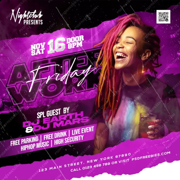 Premium Night Club Party Social Media Post PSD