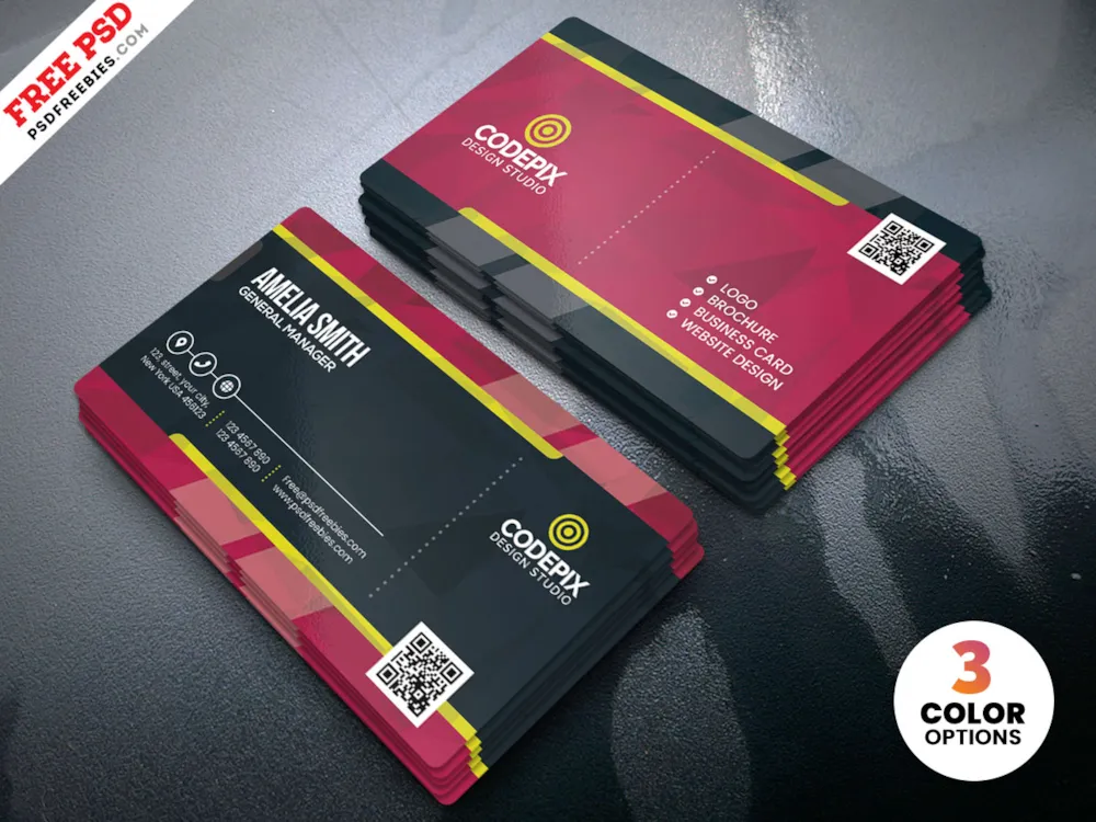 Print Ready Business Card PSD Template