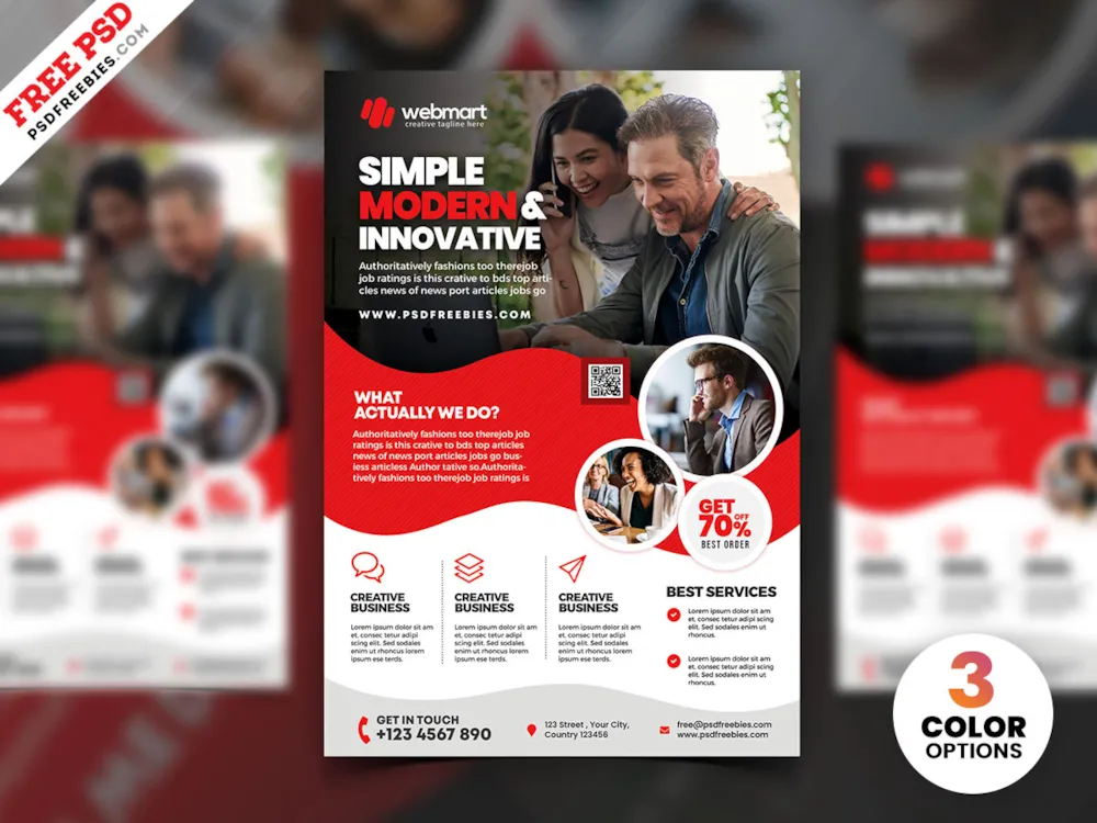 Print Ready Corporate Flyer Design PSD