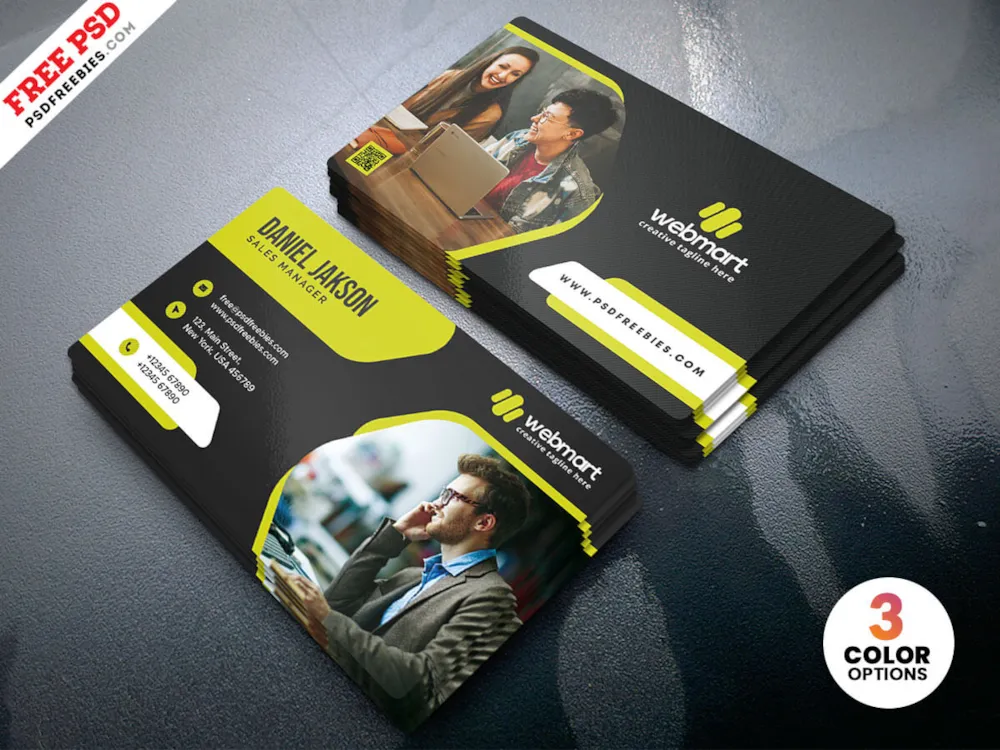 Professional Business Card Design PSD Template