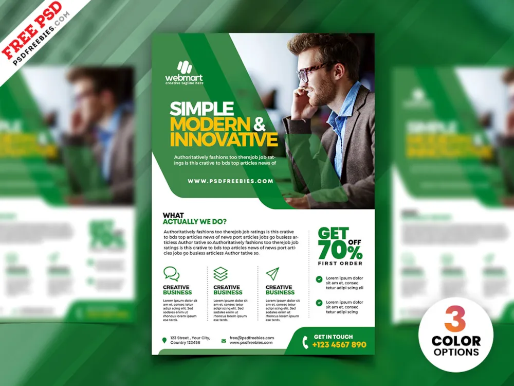 Professional Corporate Flyer Design PSD