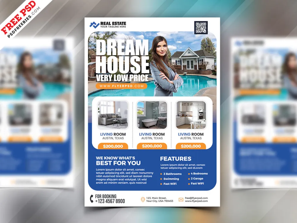 Real Estate Business Flyer PSD