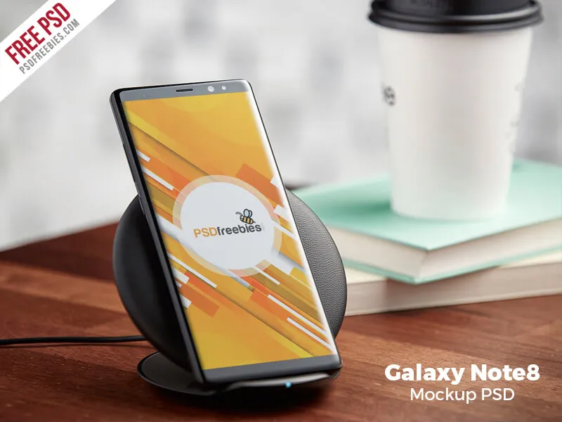 Samsung Galaxy Note 8 Mockup PSD