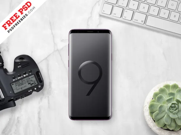 Samsung Galaxy S9 Plus Mockup Free PSD