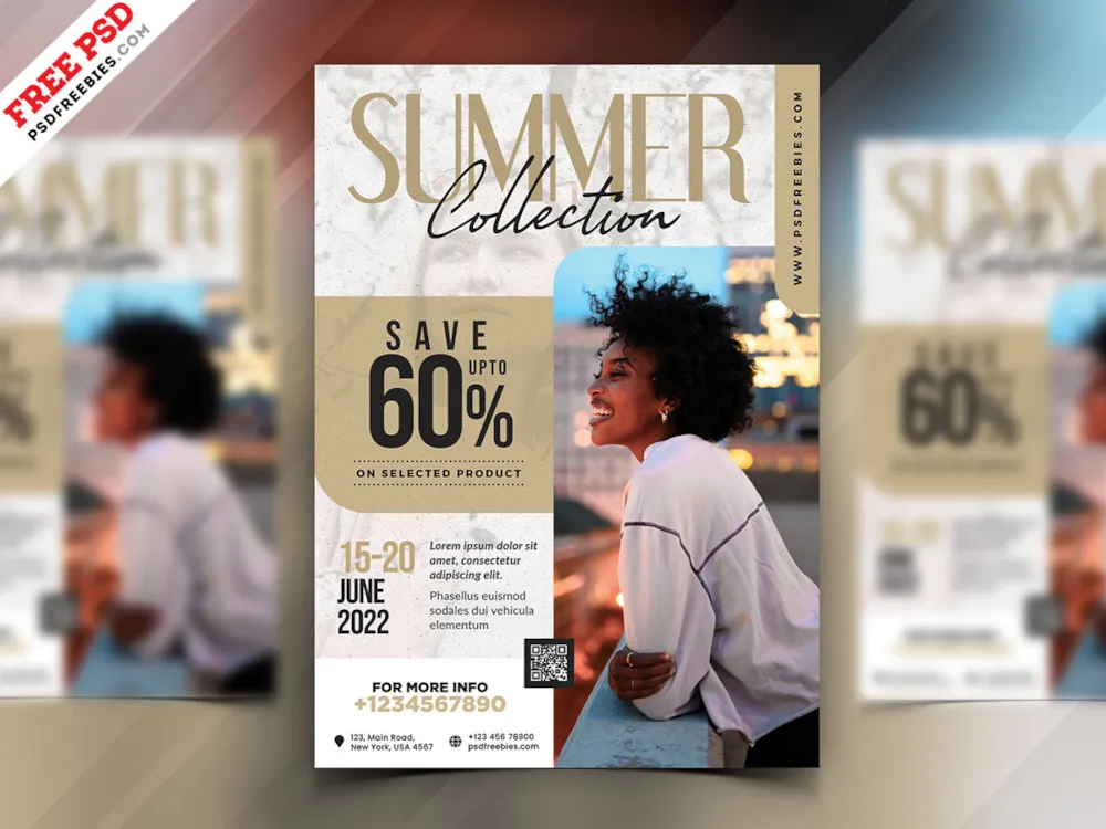 Season Fashion Sale Flyer PSD Template