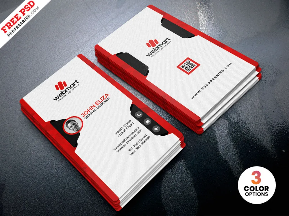 Simple and Clean Business Card Design PSD