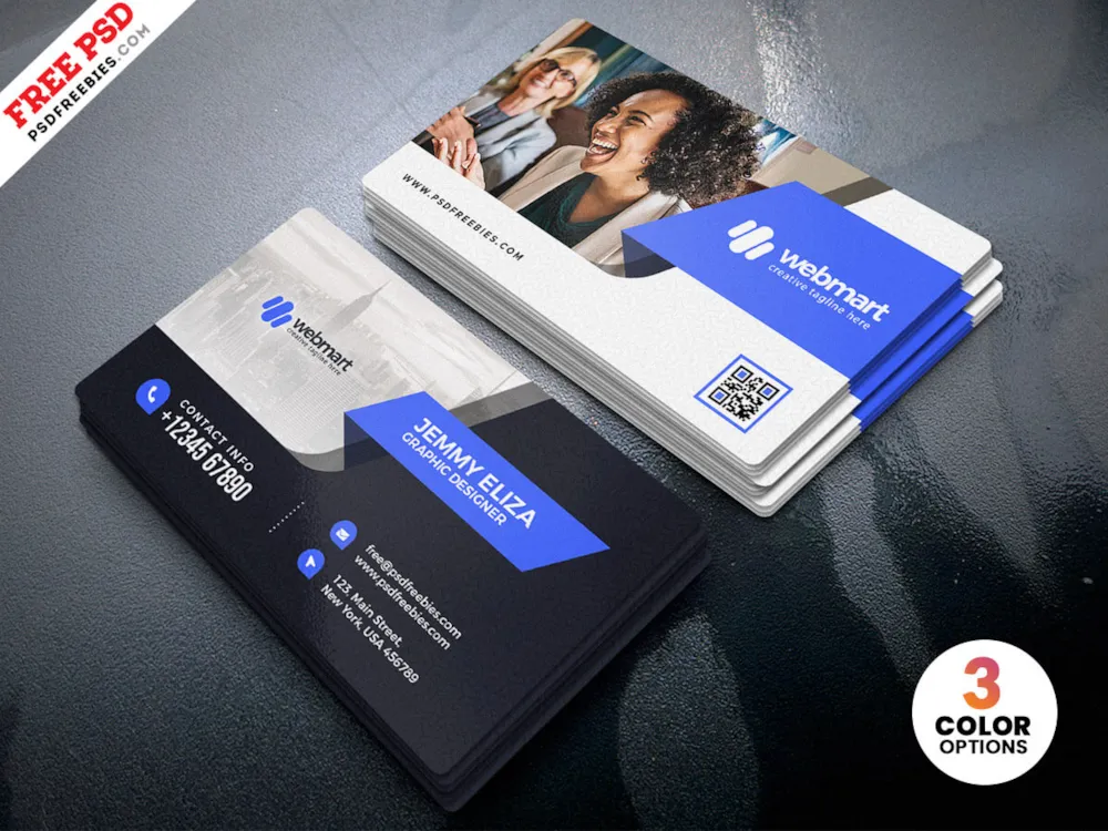 Stylish Graphic Designer Business Card PSD