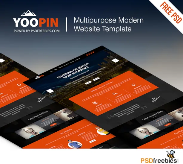 Psd File Website web templates Free PSD Templates & Designs | PSDFreebies.com