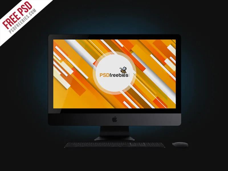 Apple iMac Pro Mockup Free PSD
