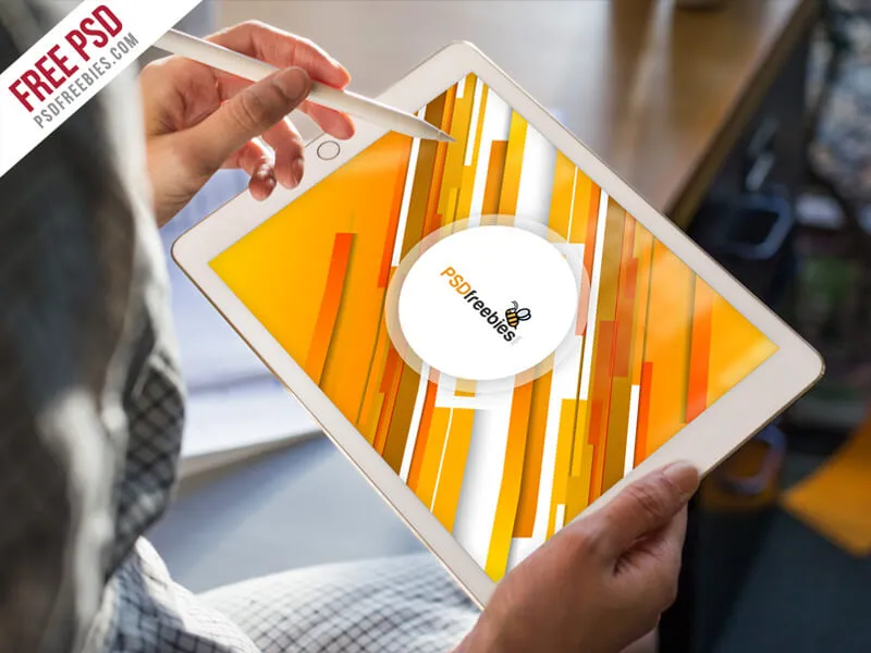iPad Pro Mockup Template Free PSD