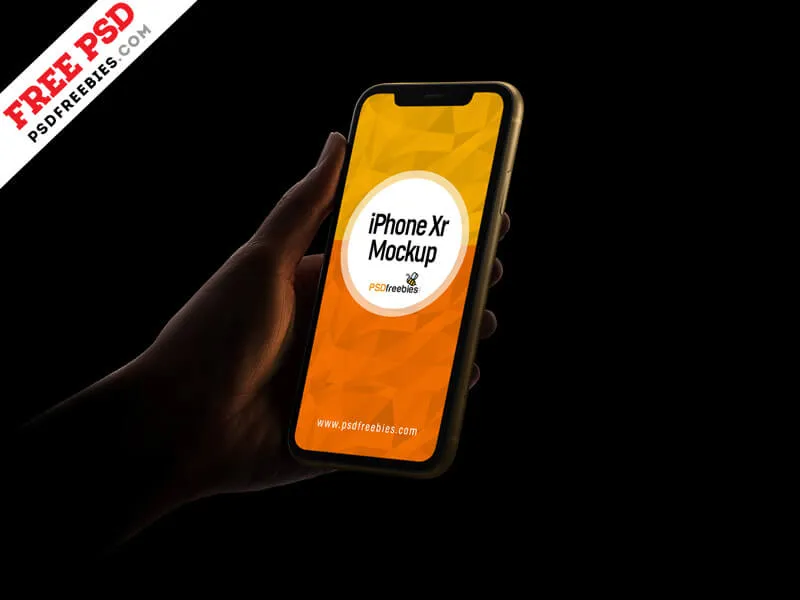 iPhone Xr Mockup PSD