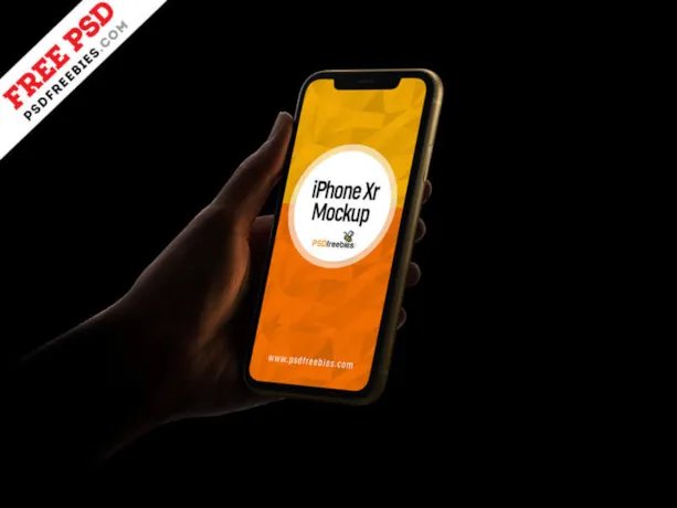 iPhone Xr Mockup PSD