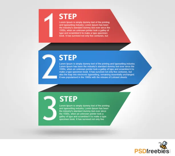 Free Progress Template with Numbers PSD