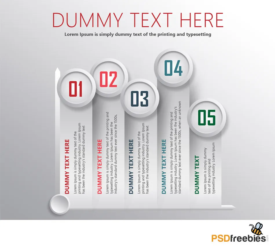 Graph Statistics Infographic Element PSD
